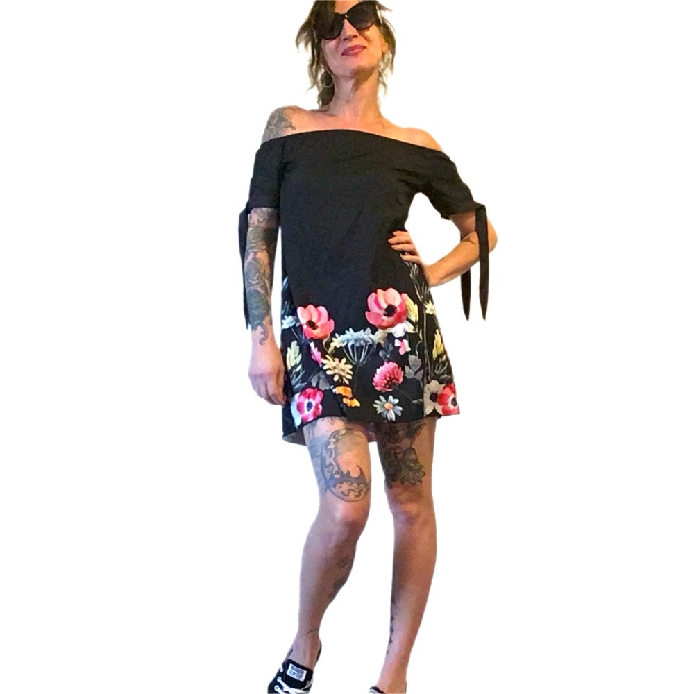 Off the Shoulder Floral Dress